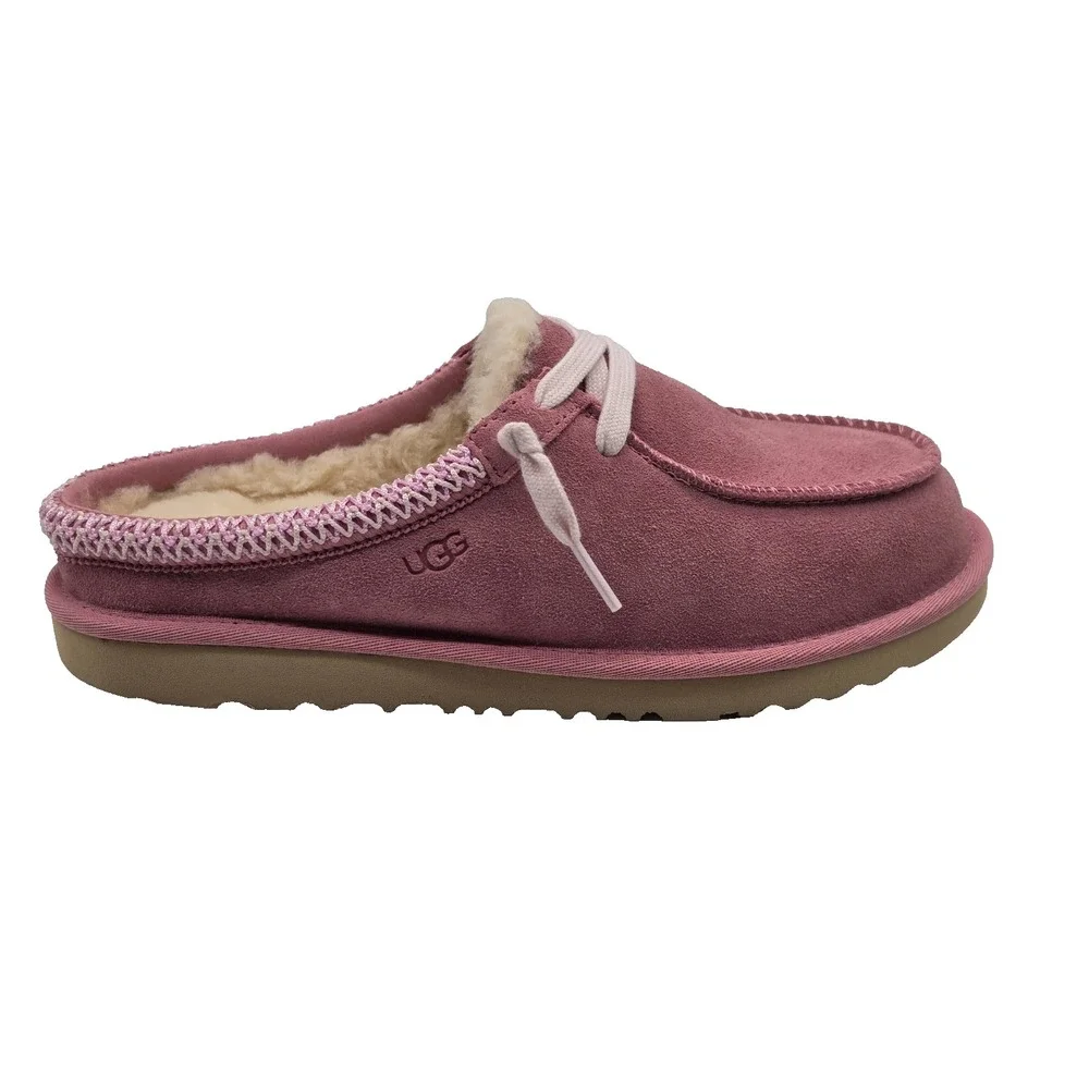UGG Tasman Mule Kids 6 Horizon Pink Suede Slip On Slippers 1175213K